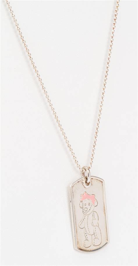 gucci teddy bear necklace